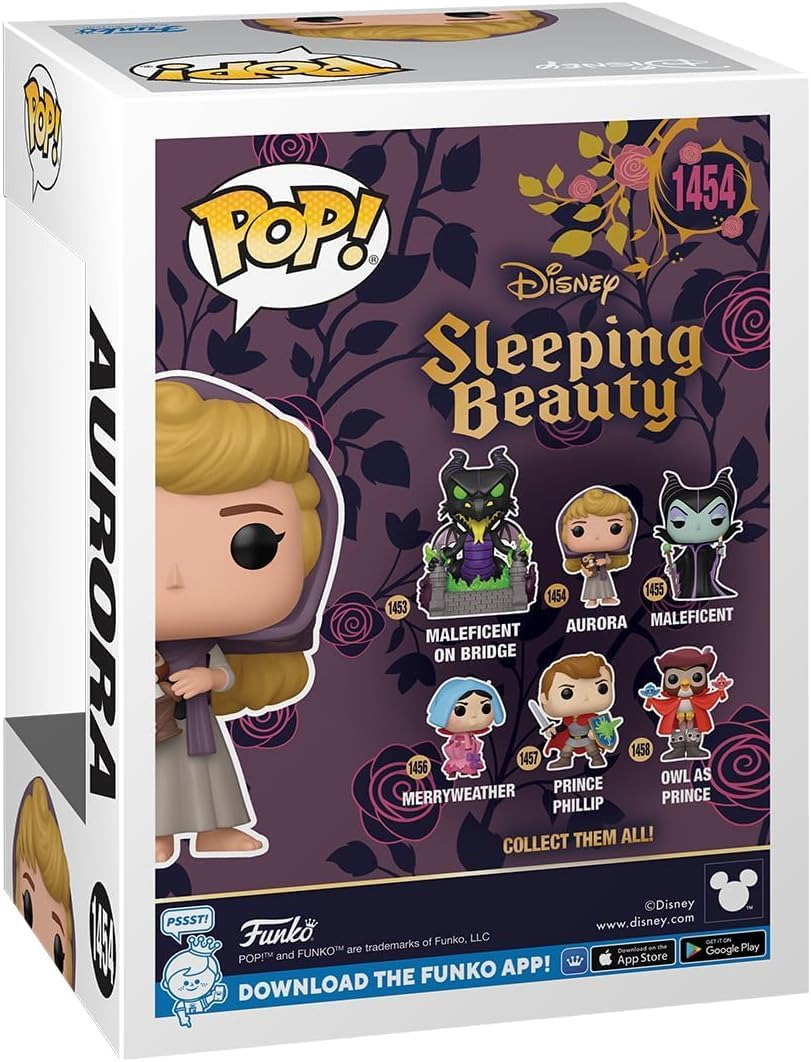 POP Disney: Sleeping Beauty 65th Anniversary - Aurora with Owl Funko Vinyl Figure (Bundled with Compatible Box Protector Case), Multicolor, 3.75 inches