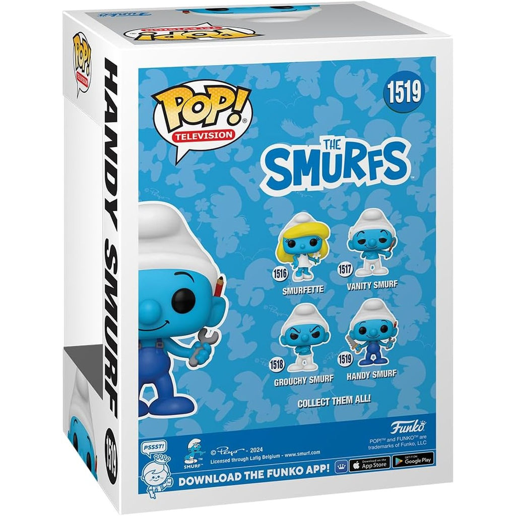 Funko POP! TV: Papa Smurfs - Handy Papa Smurf - SMURFS - Collectable Vinyl Figure - Gift Idea - Official Merchandise