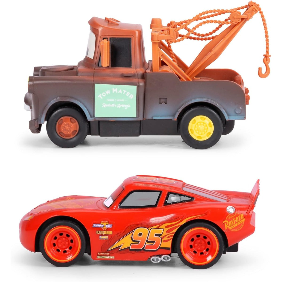 Jada Toys Cars RC Cars Lightning McQueen & Hook (Mater) by Disney Pixar