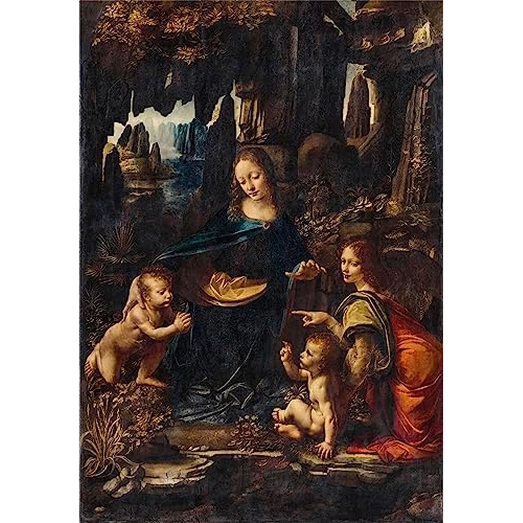 Clementoni 39767 Museum Collection Leonardo, The Virgin of The Rocks 1000 Pieces, Jigsaw Puzzle for Adults