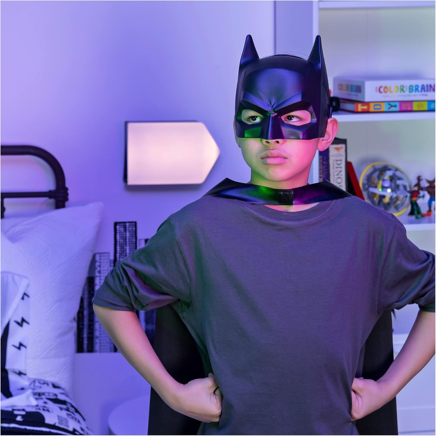 BATMAN DC Comics, Cape and Mask Set, Super Hero Costume Accessories, Kids Roleplay for Boys and Girls Ages 4+