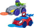 Marvel Spidey and his Amazing Friends Little Vehicle 2-Pack - 5” Disc Dashers Featuring Spidey Vs Green Goblin - Amazon Exclusive