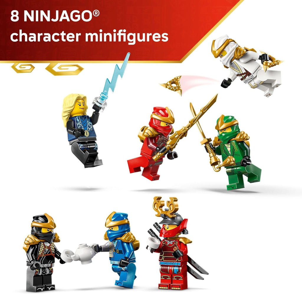LEGO NINJAGO Ninja Character Display 15th Anniversary Building Toy for Kids, Ages 14+ - Ninja Playset W/Elemental Master of Lightning + 7 Minifigures - Gift Idea for Teen Boys &amp; Girls - 71866