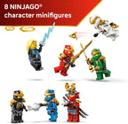 LEGO NINJAGO Ninja Character Display 15th Anniversary Building Toy for Kids, Ages 14+ - Ninja Playset W/Elemental Master of Lightning + 7 Minifigures - Gift Idea for Teen Boys &amp; Girls - 71866