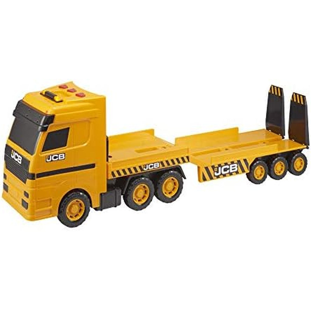 HTI JCB Heavy Load Transporter and Construction Vehicle Set, Yellow/Black 24x 15x69cm 1416416
