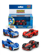 Carrera Sonic The Hedgehog Pull Back Toy Cars Assortment (01 Pc), 1:43 Scale Friction Car