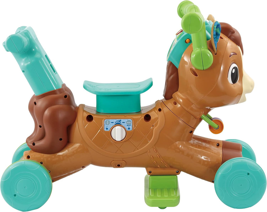 VTech 3-in-1 Bounce &amp; Go Pony | Interactive &amp; Educational Push, Ride &amp; Bounce Along Toy with Games | Suitable for Boys &amp; Girls 18-36 Months, English Version
