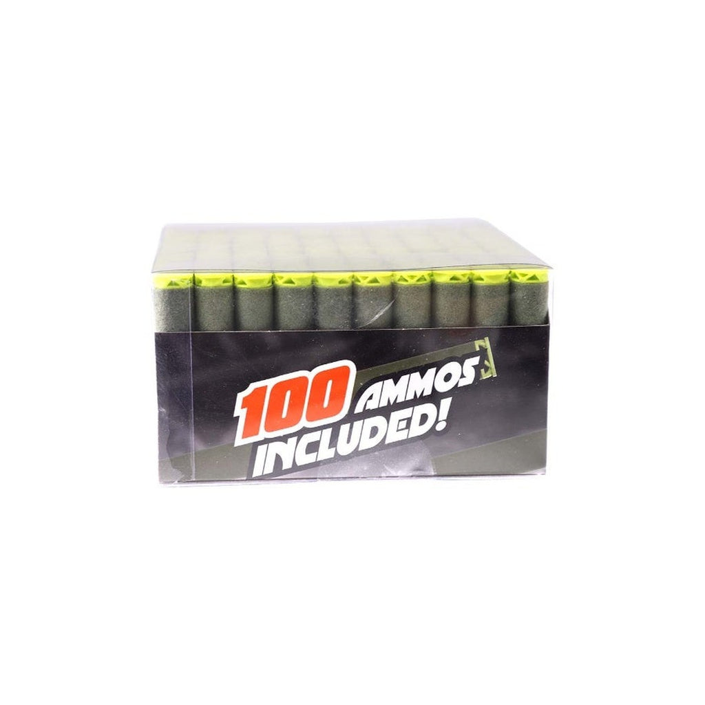 Hip Shot, Ammos 100pcs Soft Darts for Kids, Safe & Reusable Toy Gun Refill, 100-Piece Replacement Dart Box for Party Games & Outdoor Play for Boys