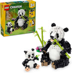 LEGO Creator 3 in 1 Wild Animals Panda Family - Building Toy Kit for Kids with 3 Building Options, Panda, Penguin, or Orca - 8 Year Old Girl &amp; Boy Birthday Gifts - 31165