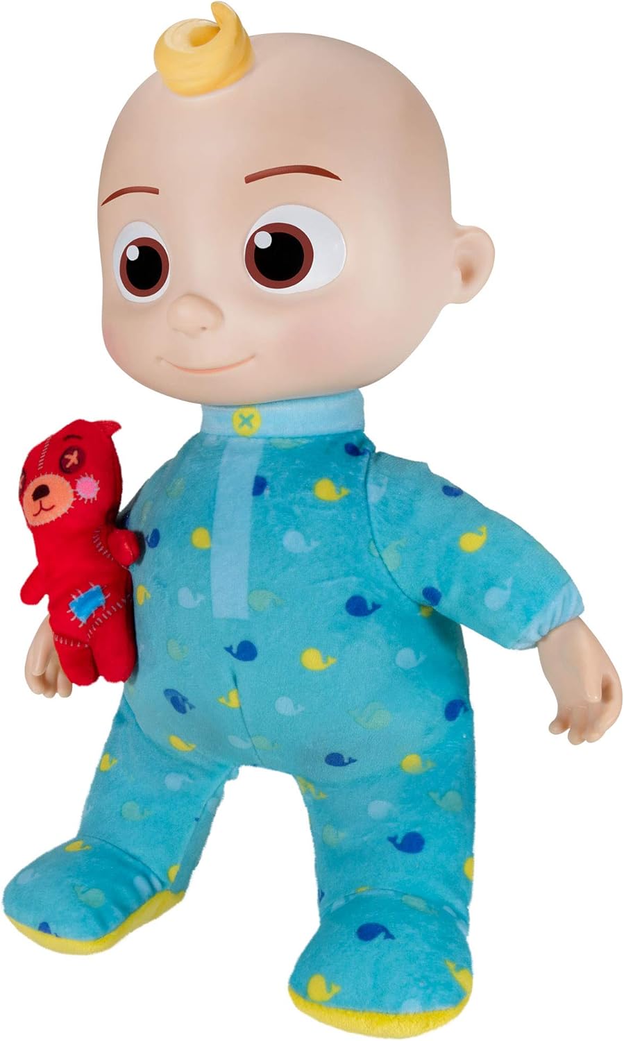 CoComelon Musical JJ Plush Doll - Press Tummy to Sing Bedtime Song Clips - Includes Feature and Small Pillow Plush Teddy Bears