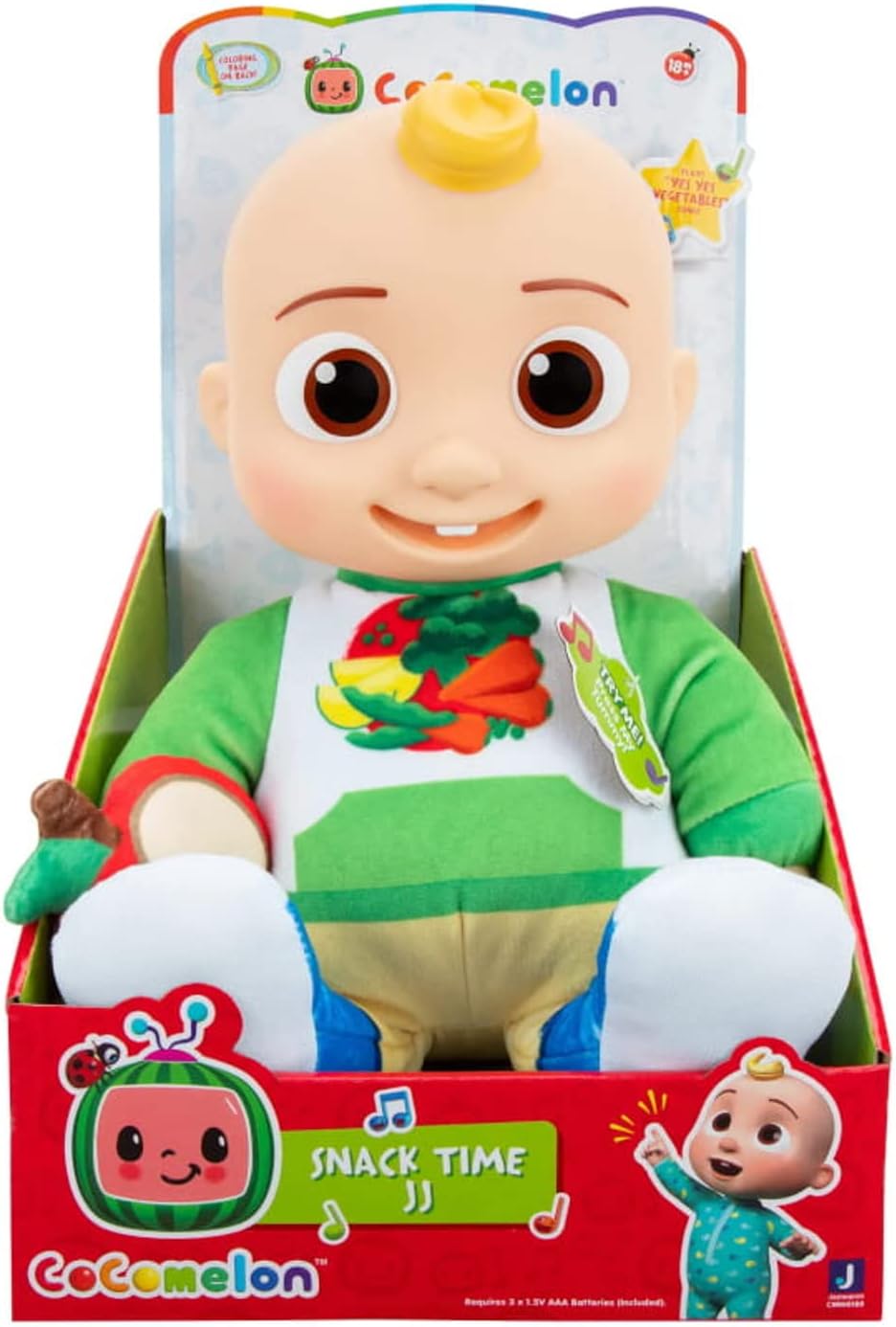 Jazwares CoComelon Musical Snack Time JJ Doll (CMW0180)