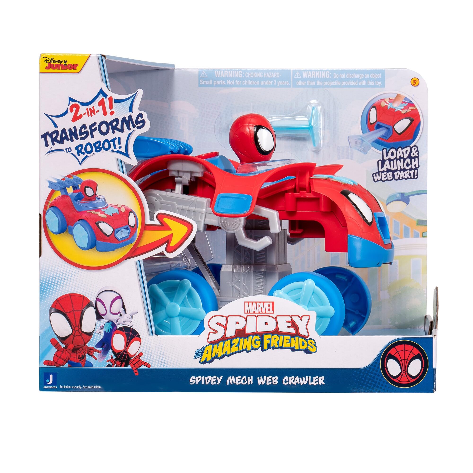 Jazwares Marvel Spidey and HIS Amazing Friends Spidey MECH Web Crawler