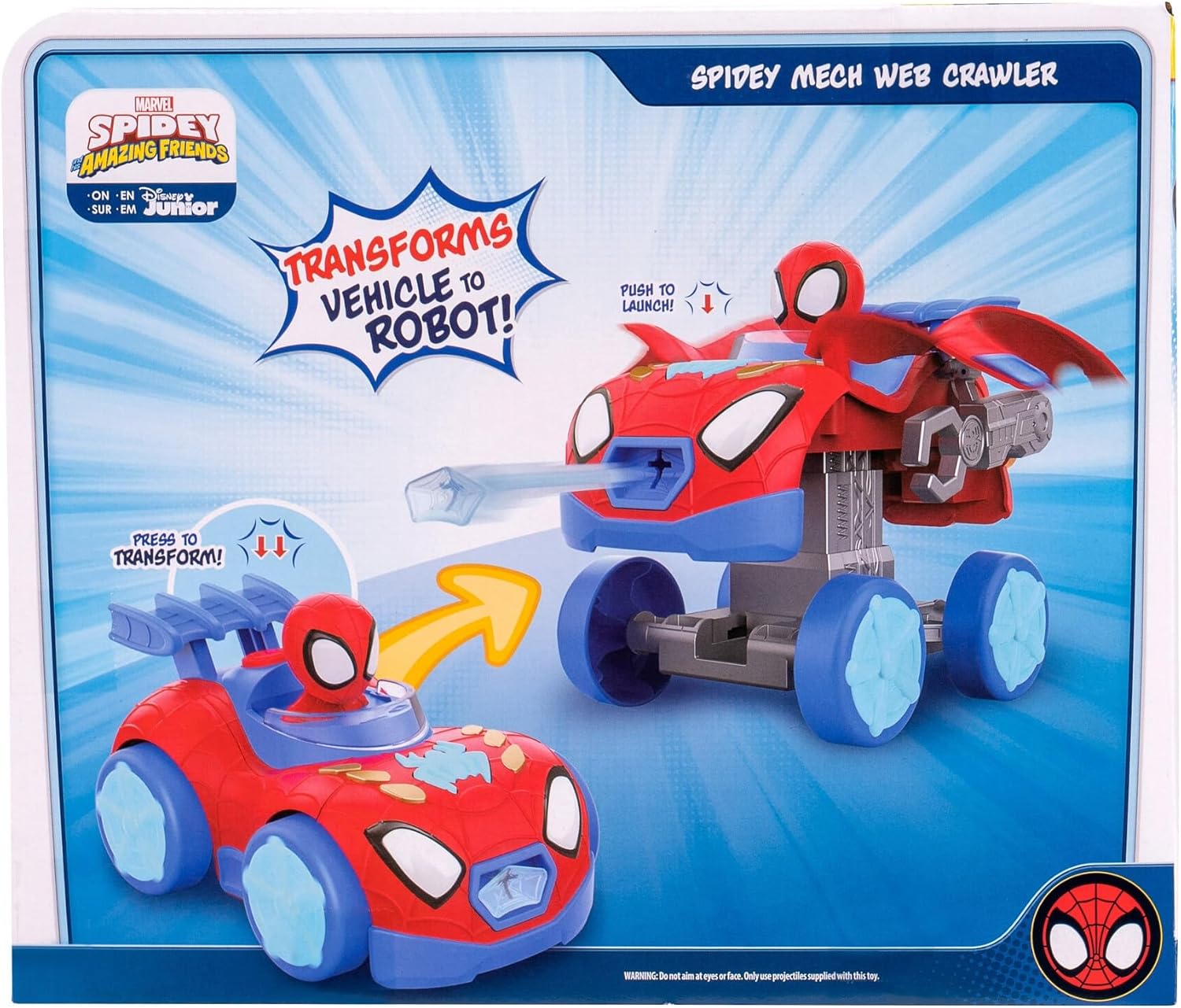 Jazwares Marvel Spidey and HIS Amazing Friends Spidey MECH Web Crawler
