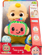 Giochi Preziosi Cocomelon Peek A Boo JJ - JJ in Plush Version 30 cm with Motorised Sounds and Movements for Playing Bubu Seven Years, for Children from 2 Years, Ccm41000