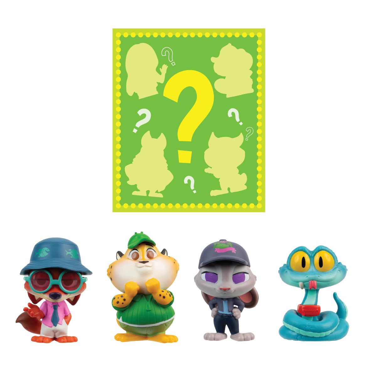 Disney Zoomania 2 - Mystery Tails Set of 5 with Surprise Figure - 5 cm Collectible Figures - Collectible Series for Children from 4 Years Old