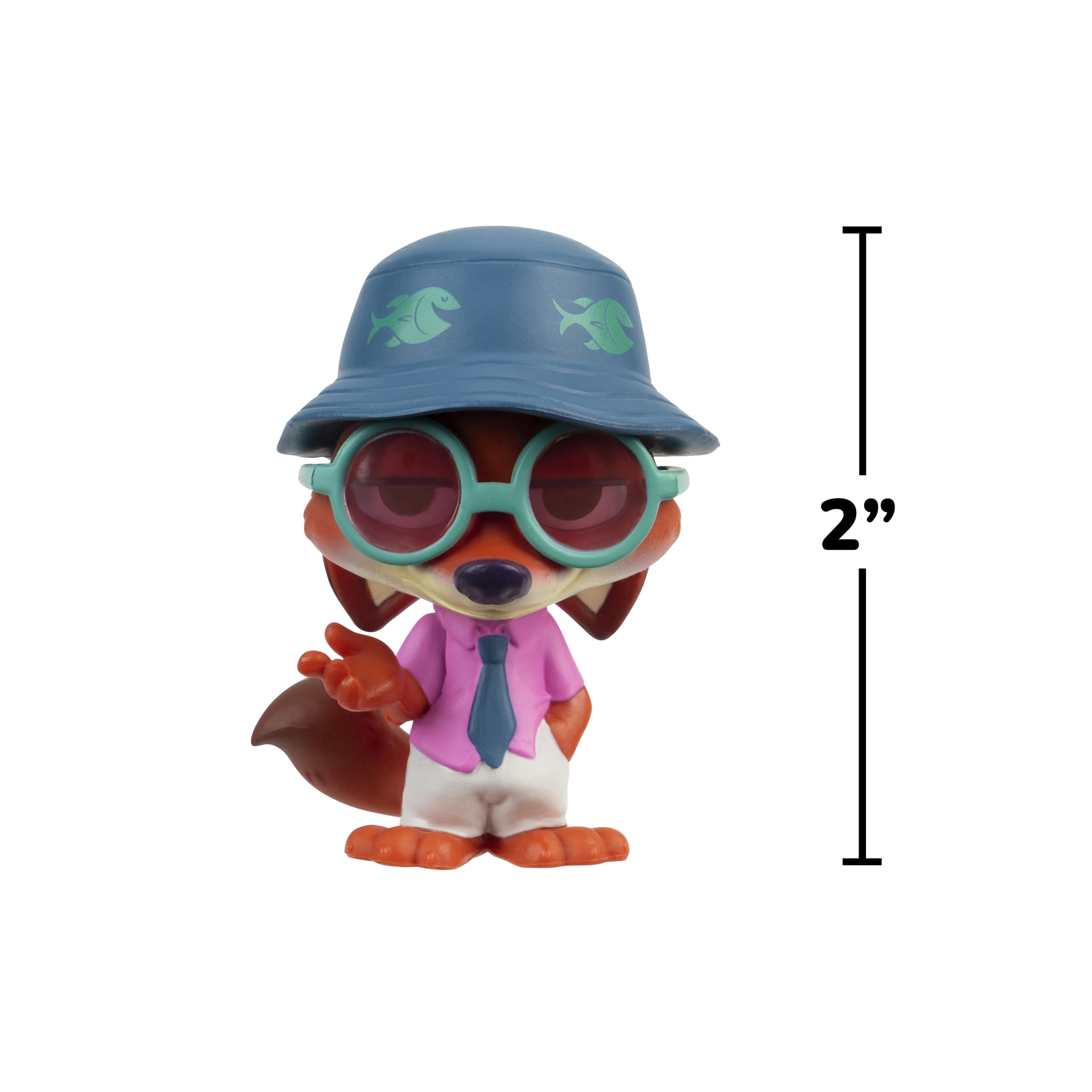 Disney Zoomania 2 - Mystery Tails Set of 5 with Surprise Figure - 5 cm Collectible Figures - Collectible Series for Children from 4 Years Old