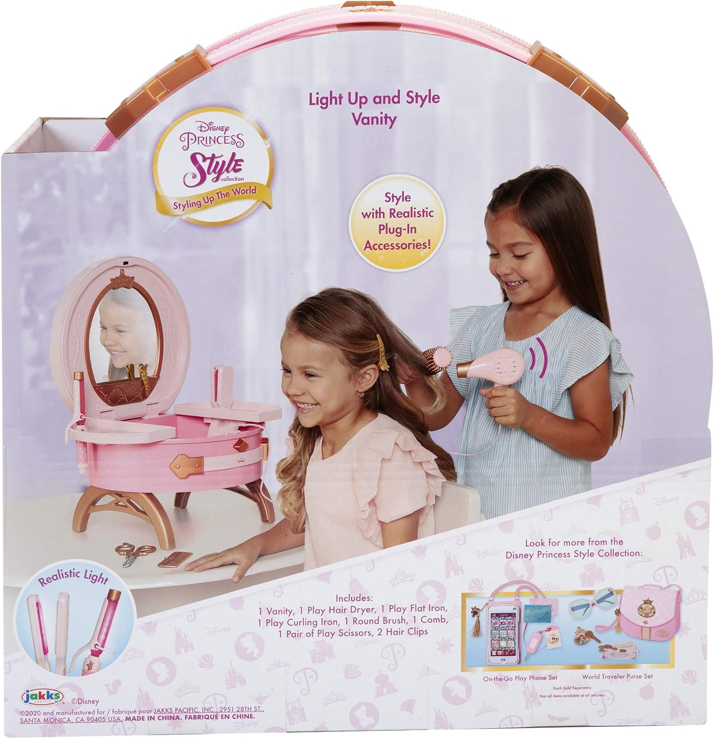 Disney Princess Vanity Style Collection Light Up and Style Vanity