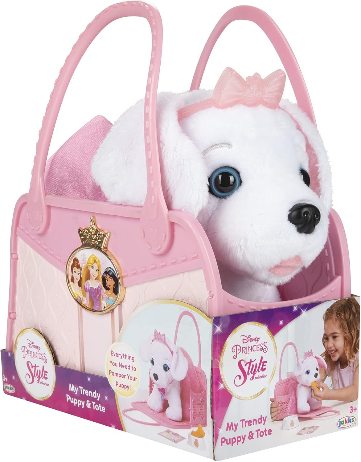 Disney Princess Style Collection Pet Puppy Plush & Trendy Tote Bag Carrier