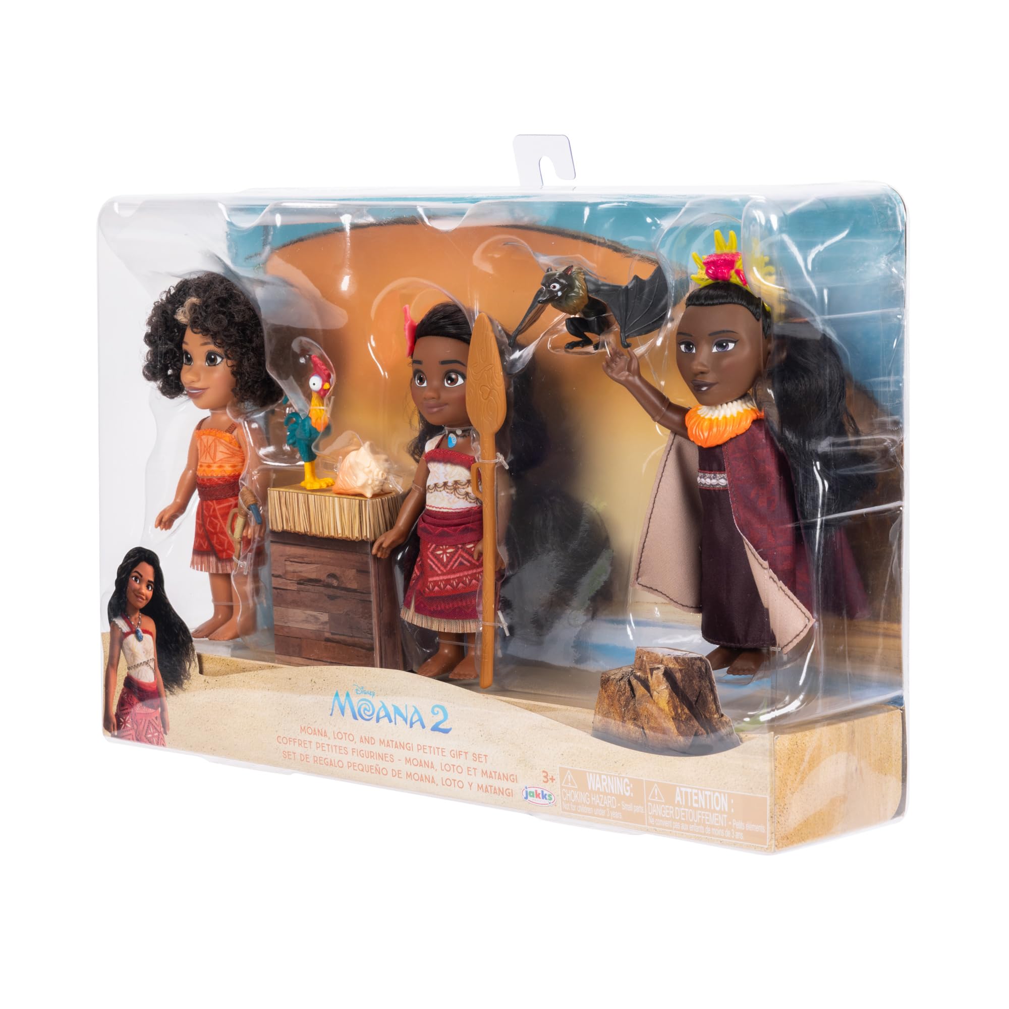 Disney Moana 2 Gift Set: Moana, Loto & Matangi Petite Dolls