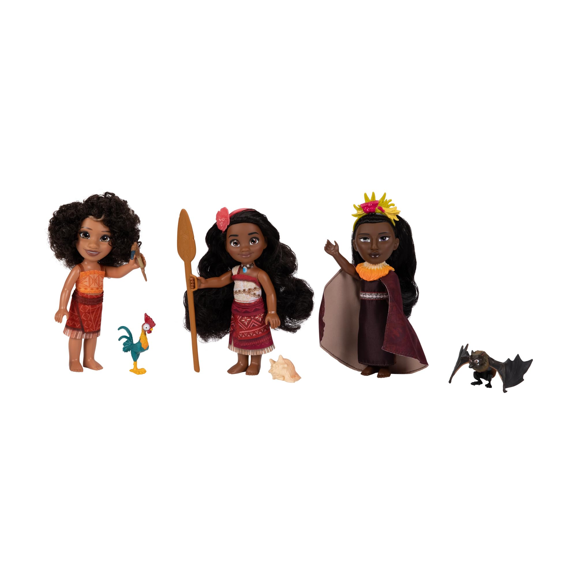 Disney Moana 2 Gift Set: Moana, Loto & Matangi Petite Dolls