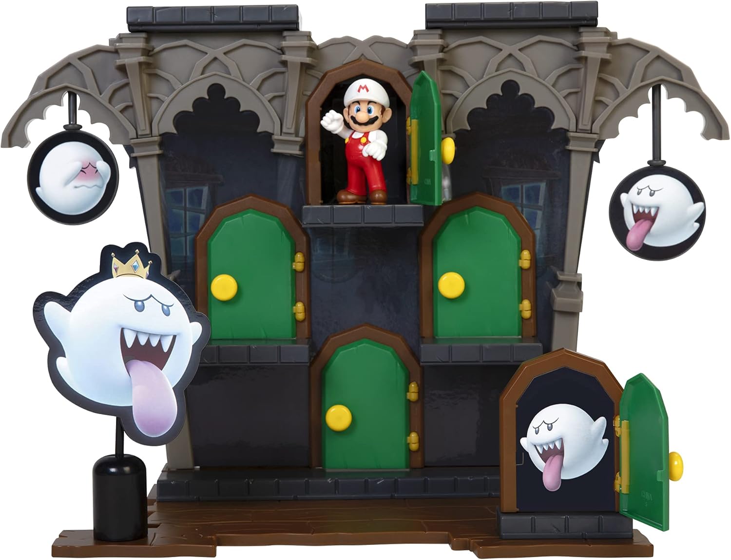 Super Mario Action Figures Deluxe Boo Mansion Playset