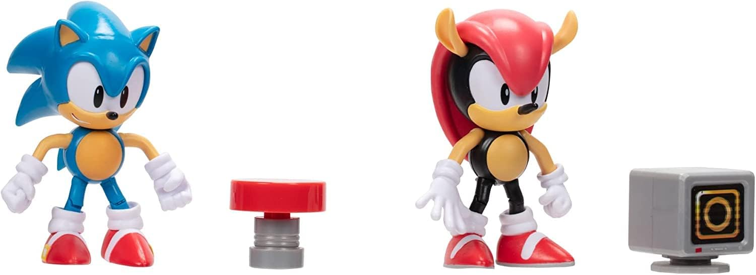 Sonic the Hedgehog 4" Action Figure 2 Pack Classic Sonic & Classic Mighty