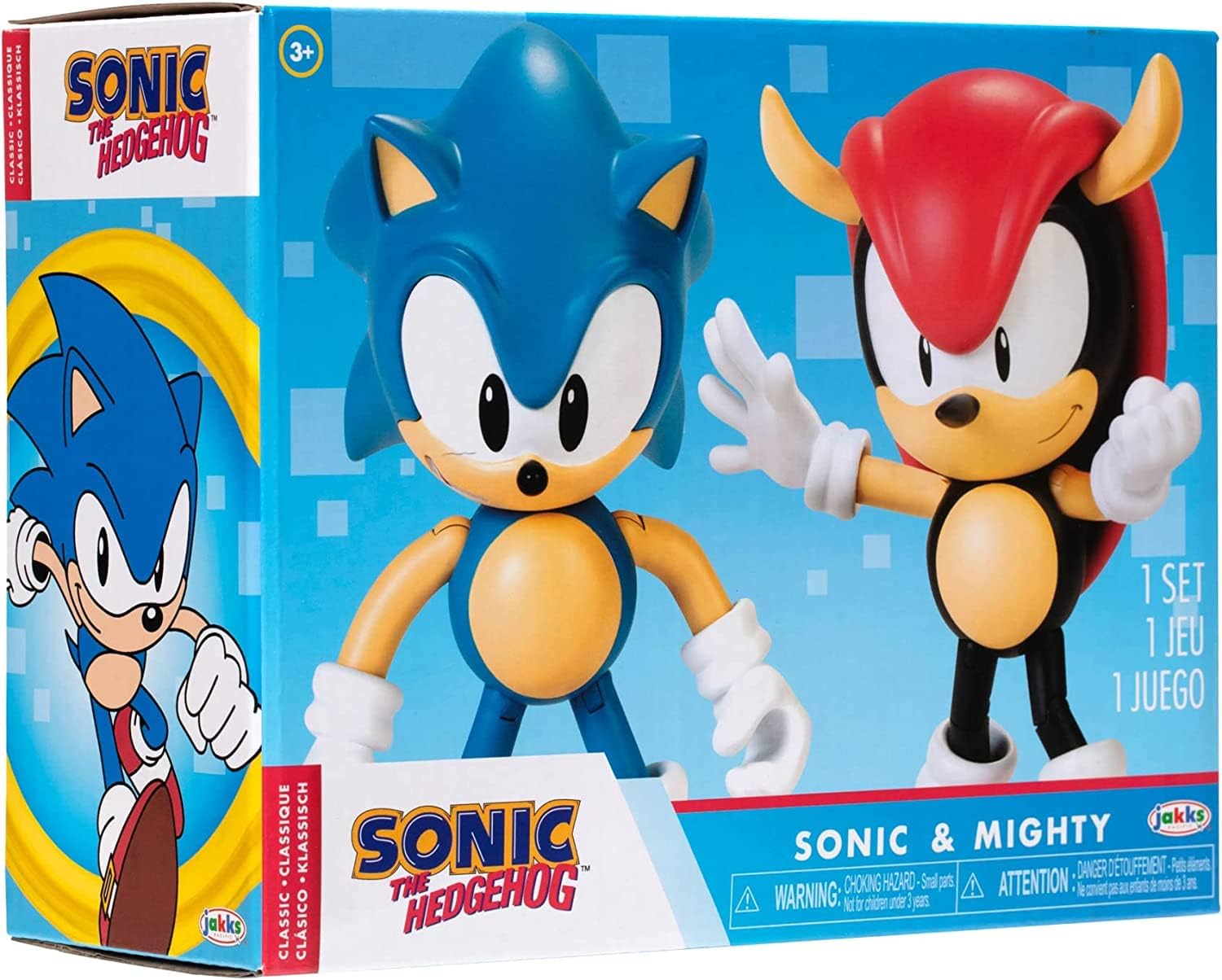 Sonic the Hedgehog 4" Action Figure 2 Pack Classic Sonic & Classic Mighty