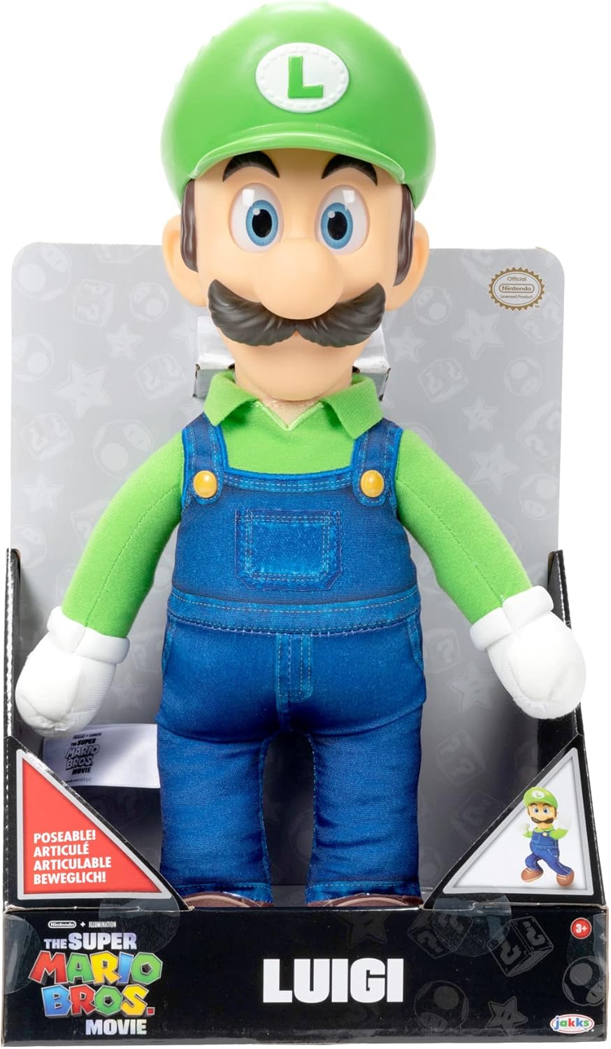 Nintendo Super Mario Movie 35 cm Roto Plush Luigi