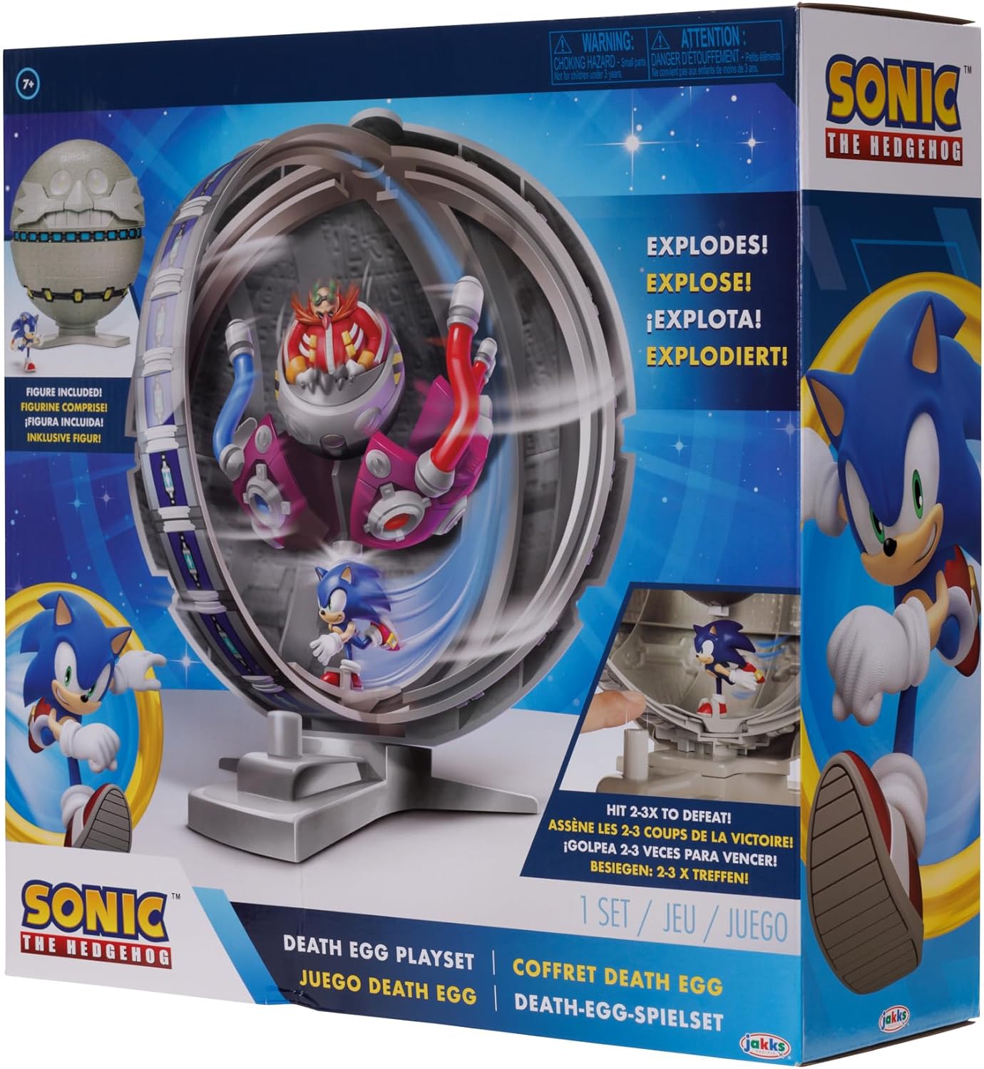 Sonic The Hedgehog 2.5" Action Figure Death Egg Playset with Sonic