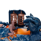 The Super Mario Bowser Island Castle Playset with 2.5” Bowser Action