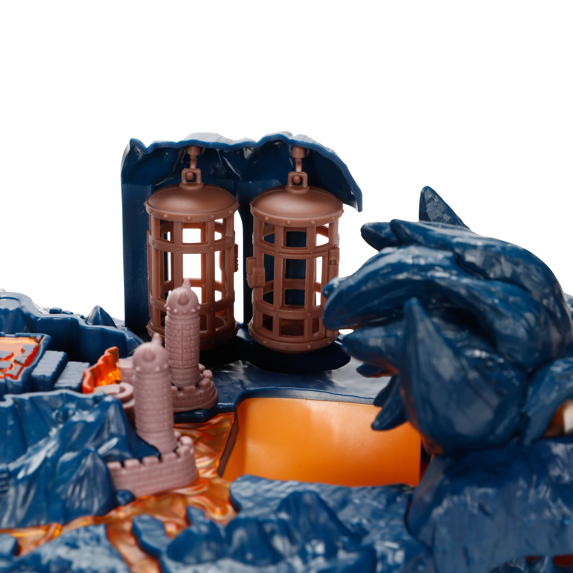 The Super Mario Bowser Island Castle Playset with 2.5” Bowser Action