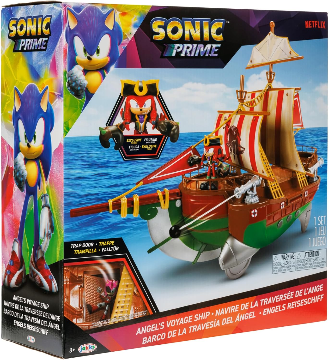 Sonic Prime 2.5" Action Figure Playset Pirate Ship