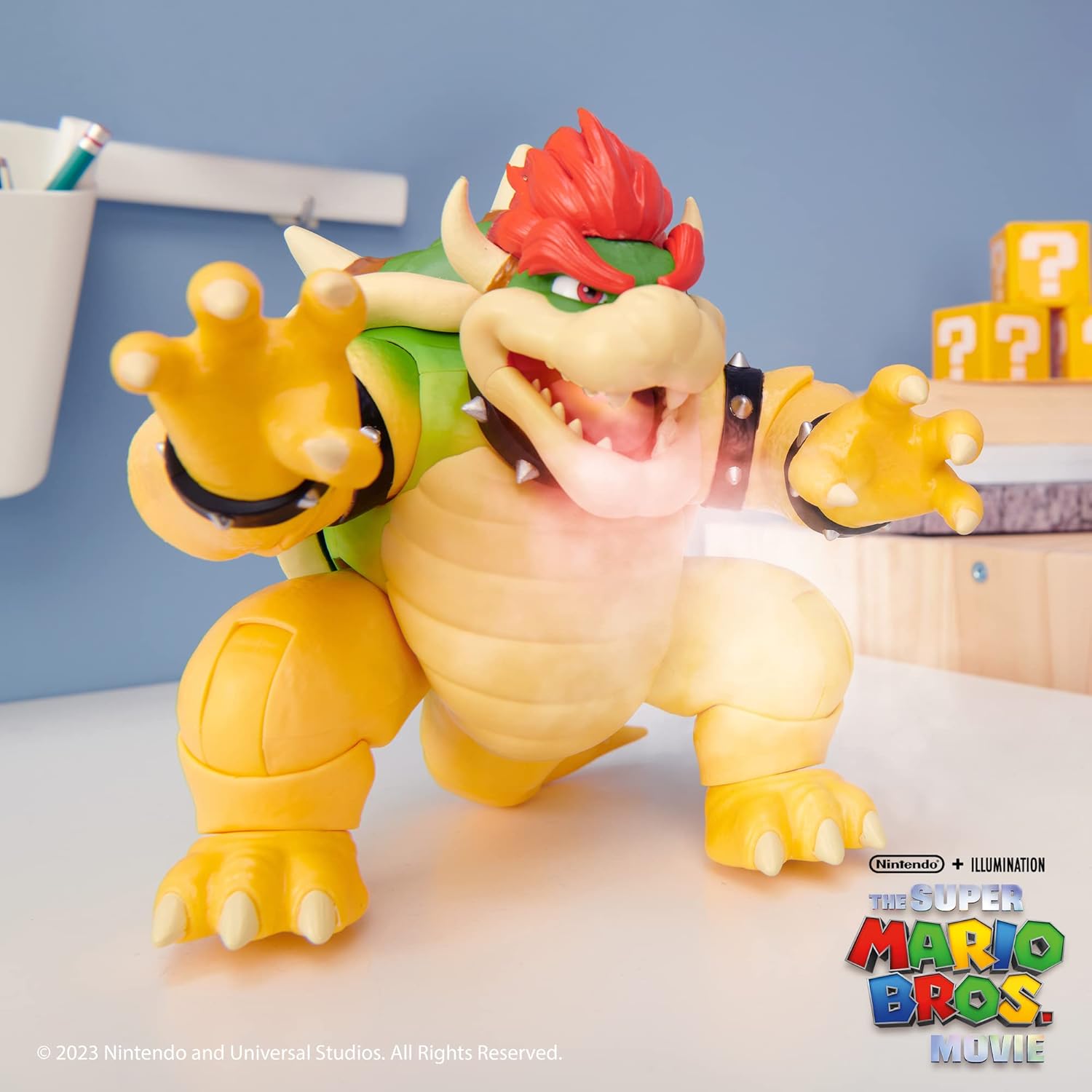 THE SUPER MARIO BROS. MOVIE 7-Inch Feature Bowser Action Figure with