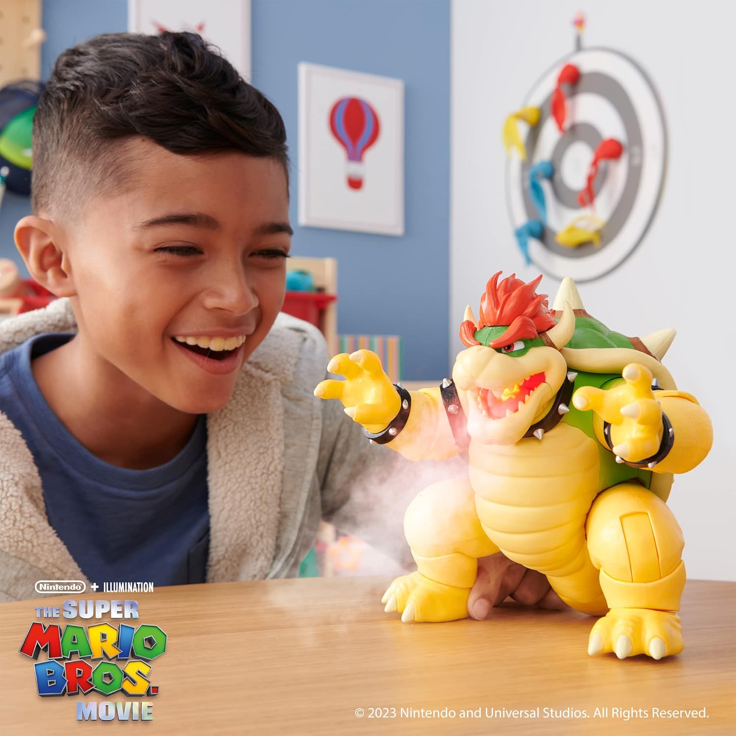 THE SUPER MARIO BROS. MOVIE 7-Inch Feature Bowser Action Figure with