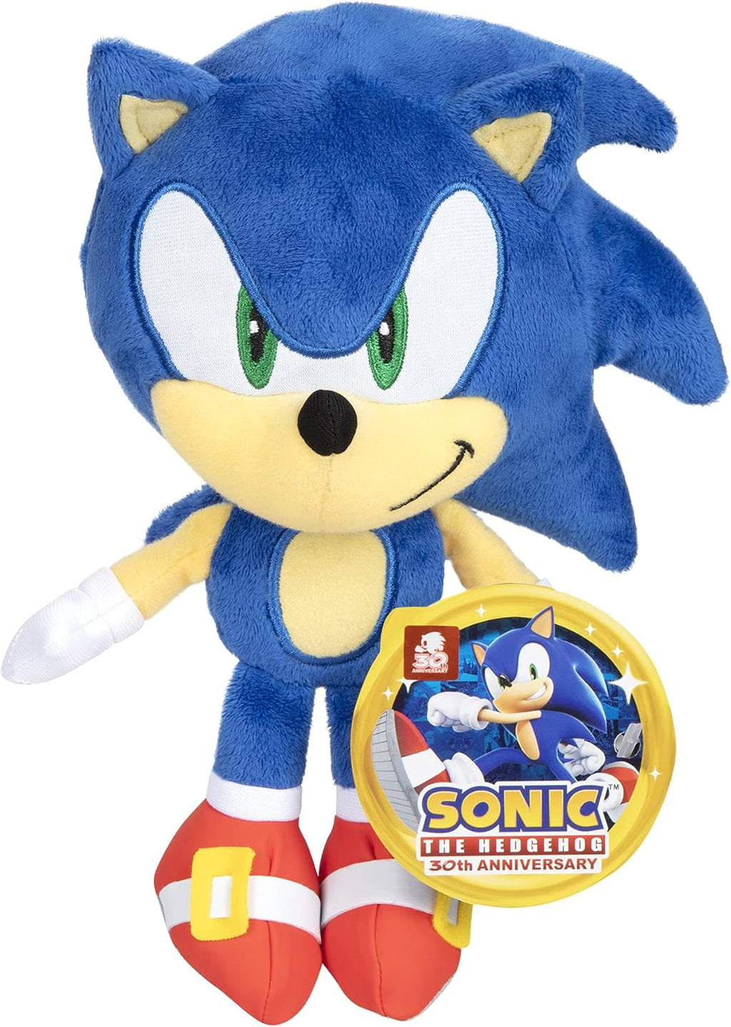 JAKKS Pacific Sonic The Hedgehog Plush 9-Inch Modern Sonic Collectible Toy