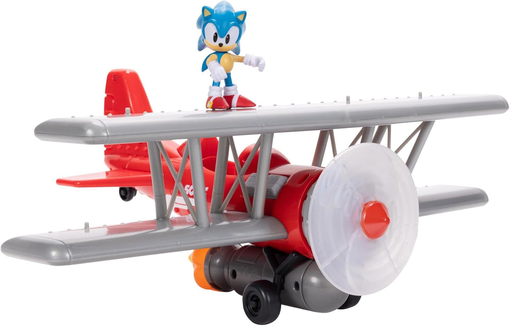 Sonic The Hedgehog Tornado Biplane Playset with 2.5" Sonic Action Figure