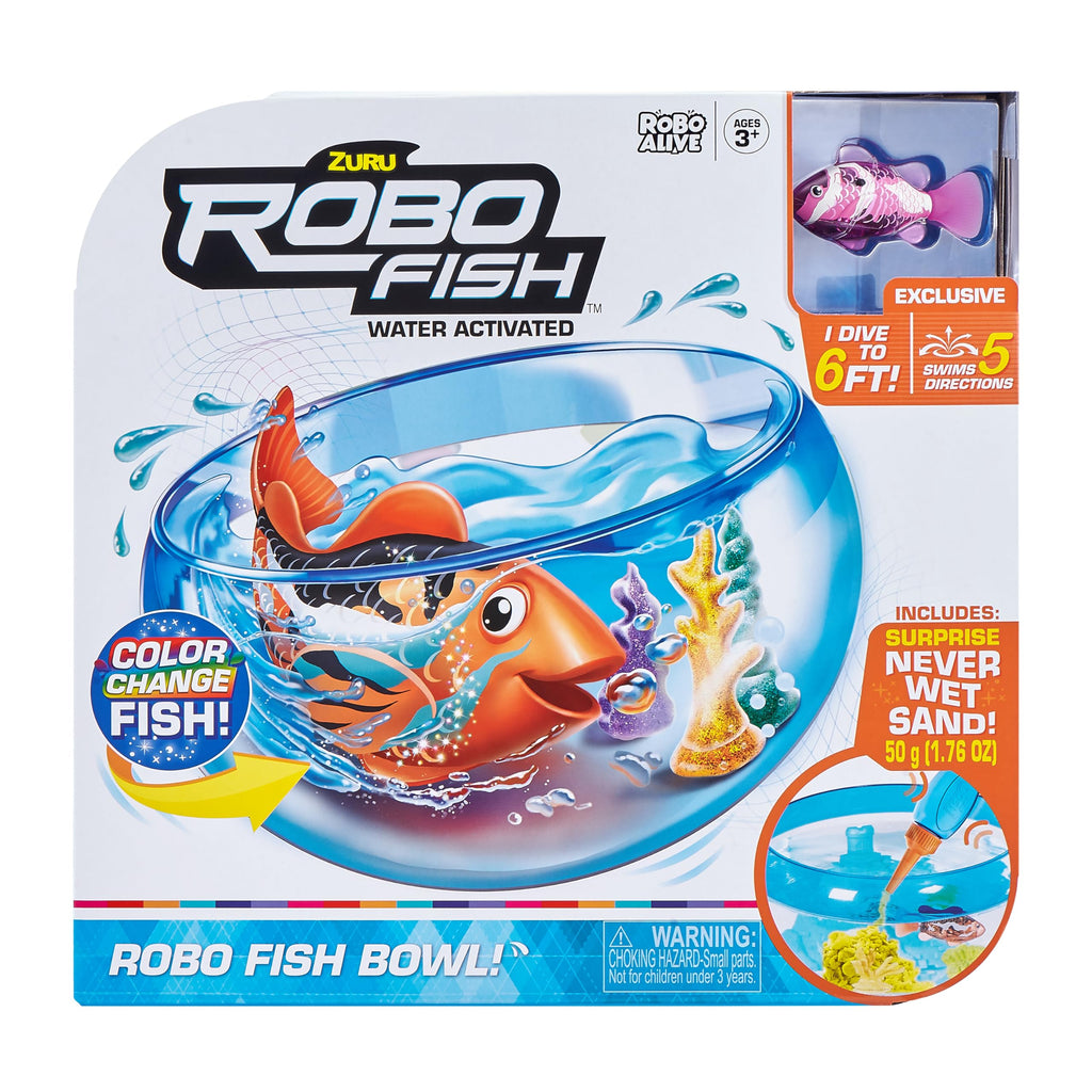 Robo Alive Robo Fish 7126 Robotic Fish S1 PLAYSET Bulk, Assorted Colours