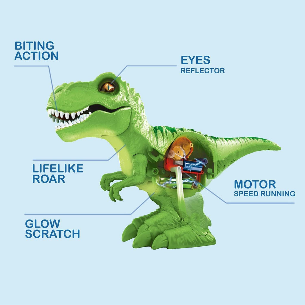Robo Alive Attacking Green T-Rex Battery-Powered Robotic Toy by Zuru