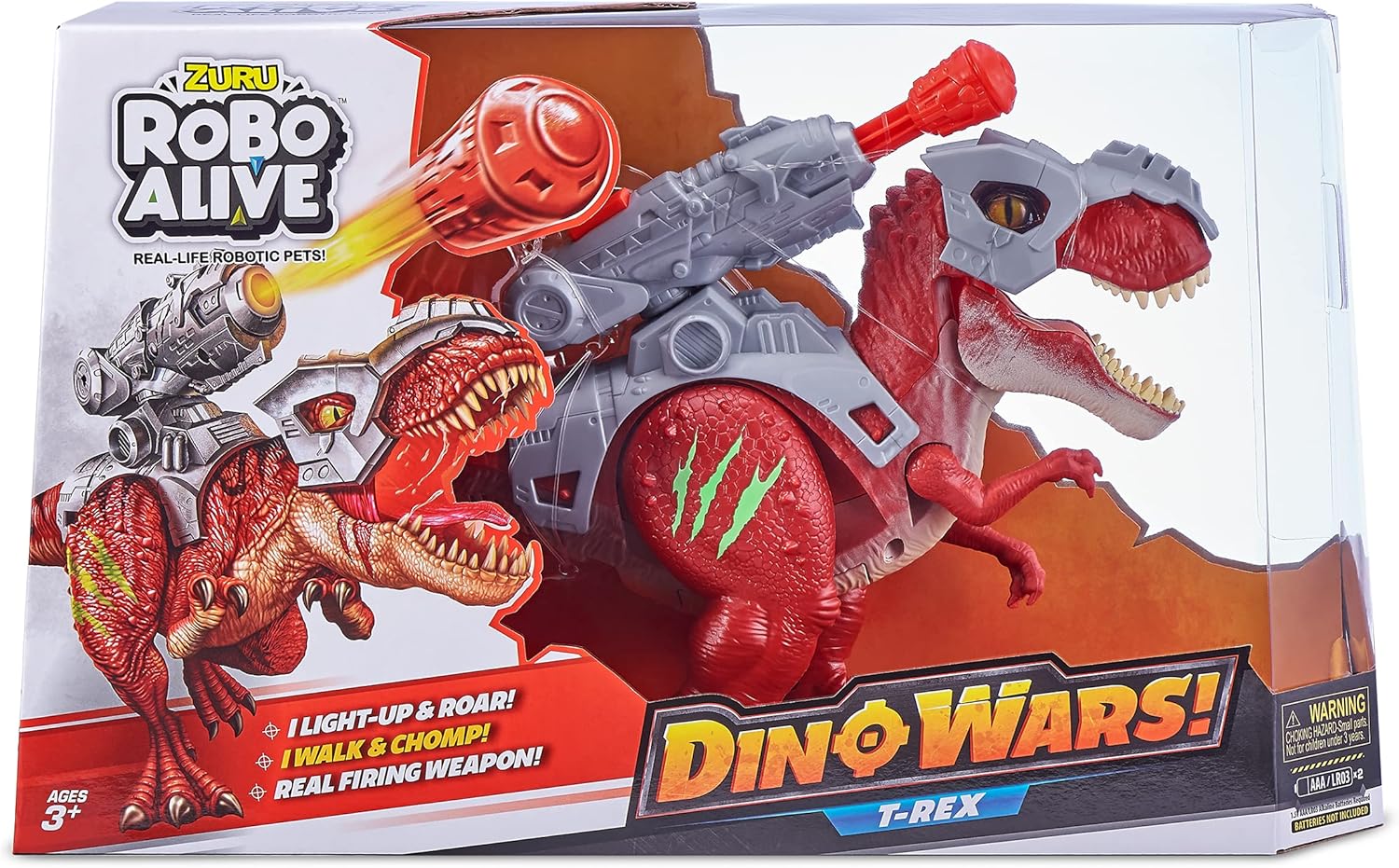 United Pacific Designs 7132: Zuru Robo Alive Dino Wars Series 1 T-Rex