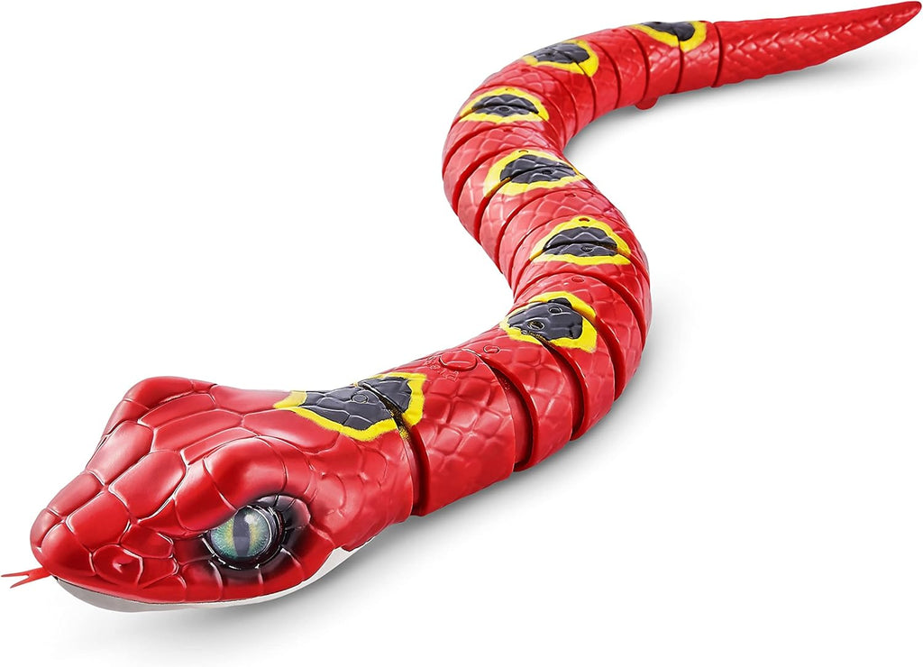 Robo Alive Slithering Snake Series 3 Red by ZURU Battery-Powered Robotic Light Up Reptile Toy That Moves Multi-Color 7150A
