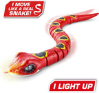 Robo Alive Slithering Snake Series 3 Red by ZURU Battery-Powered Robotic Light Up Reptile Toy That Moves (Red), Multi-Color, 7150A