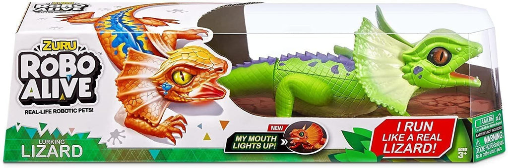Robo Alive Frilled Neck Lizard Robotic Pet Figure [Green]