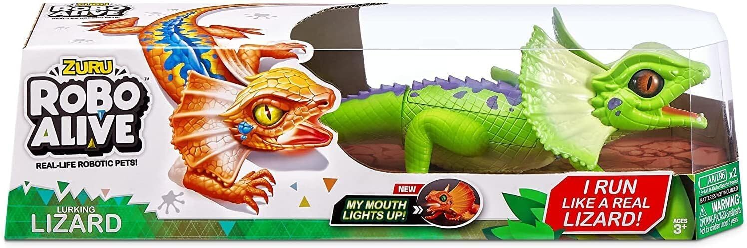 Robo Alive Frilled Neck Lizard Robotic Pet Figure [Green]