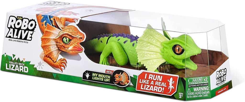 Robo Alive Frilled Neck Lizard Robotic Pet Figure [Green]