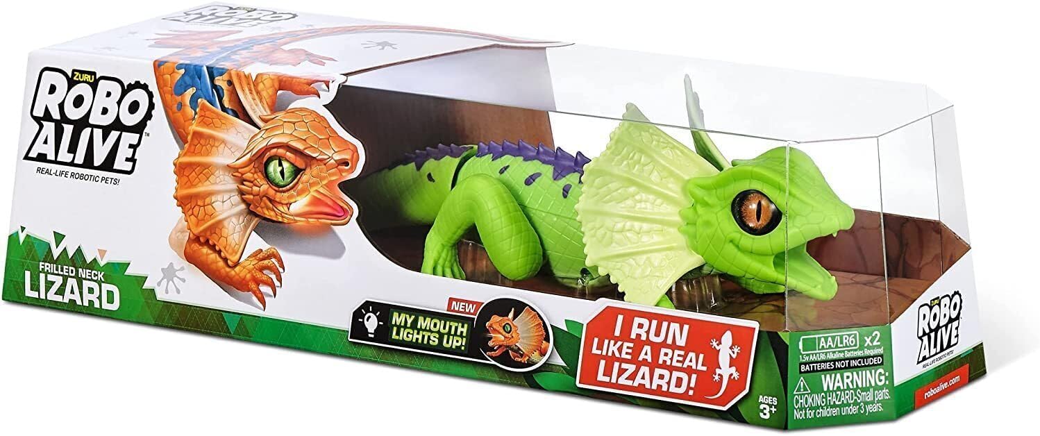Robo Alive Frilled Neck Lizard Robotic Pet Figure [Green]