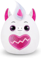 Rainbocorns Eggzania Surprise Mania Series 1 (Unicorn) by ZURU, Collectible Plush Stuffed Animal, Surprise Eggs, 5 Mini Eggs, Stickers, DIY Jewelry, Slime, Ages 3+ for Girls, Children