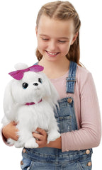 Pets Alive Lil' Paw The Walking Puppy by ZURU Interactive Dog That Walk, Waggle, and Barks, Interactive Plush Pet, Electronic Leash, Soft Toy for Kids and Girls