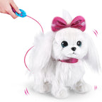 Pets Alive Lil' Paw The Walking Puppy by ZURU Interactive Dog That Walk, Waggle, and Barks, Interactive Plush Pet, Electronic Leash, Soft Toy for Kids and Girls