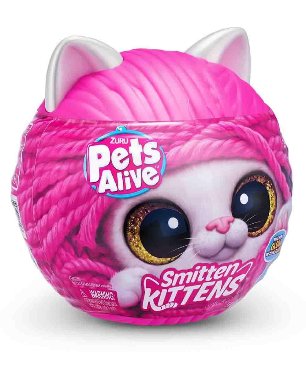 ZURU Pet's Smitten Kitten's Interactive Plush Assorted, Small