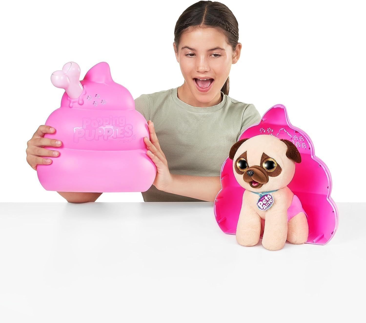 S001-Pets Alive-Pooping Puppies- Series 1 Interactive Plush, Bulk